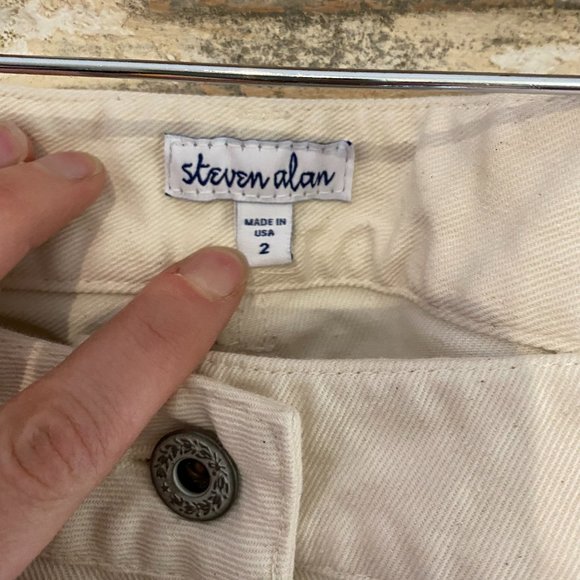 Steven Alan Ivory/Off-white/Cream Pants Size 2 - Picture 2 of 4
